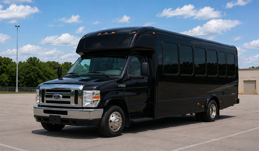 20-passenger minibus available for charter in Vista, CA